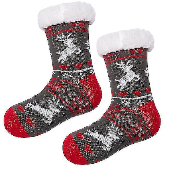 Dam Vinter Fuzzy Warm Socks Non Halk Supermjuk tjock julstrumpa type3