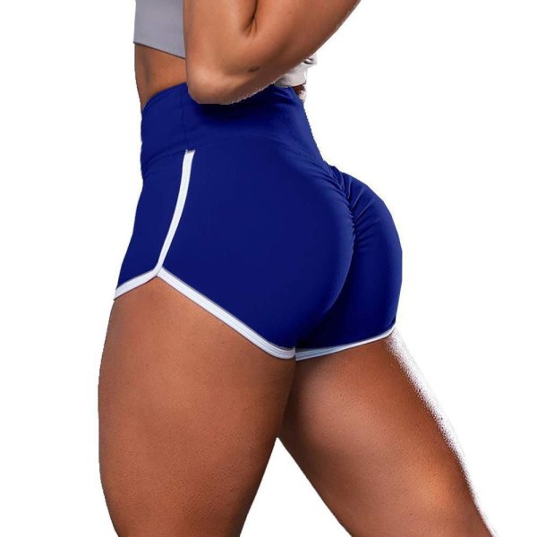 Gym workout & yoga shorts Blue L blue Blå Large