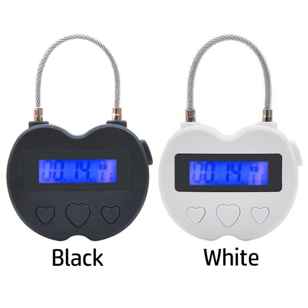 Smart Time Lock LCD-näyttö Time Lock VALKOINEN White