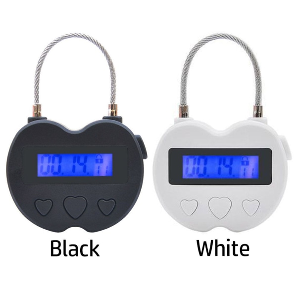 Smart Time Lock LCD-skærm Time Lock SORT Black