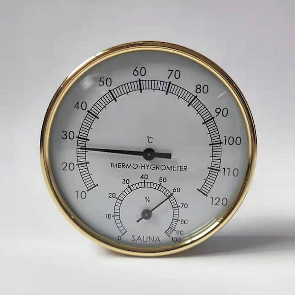 Metallurtavla inomhushygrometertermometer, hygrometer med träbricka för verkstäder, skolor, skolor, marknader och basturum
