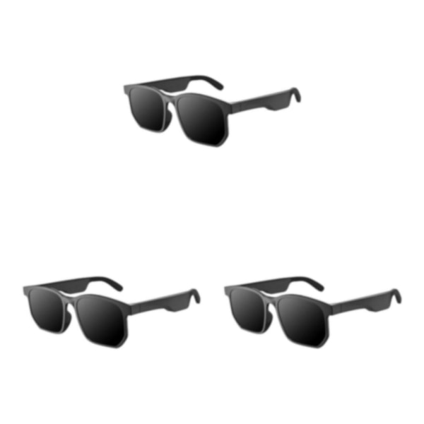 1/3/5 Bluetooth Audio Smart Briller Vanntette Innebygd Mikrofon Black 15.3 x 5 x 3cm 3Set