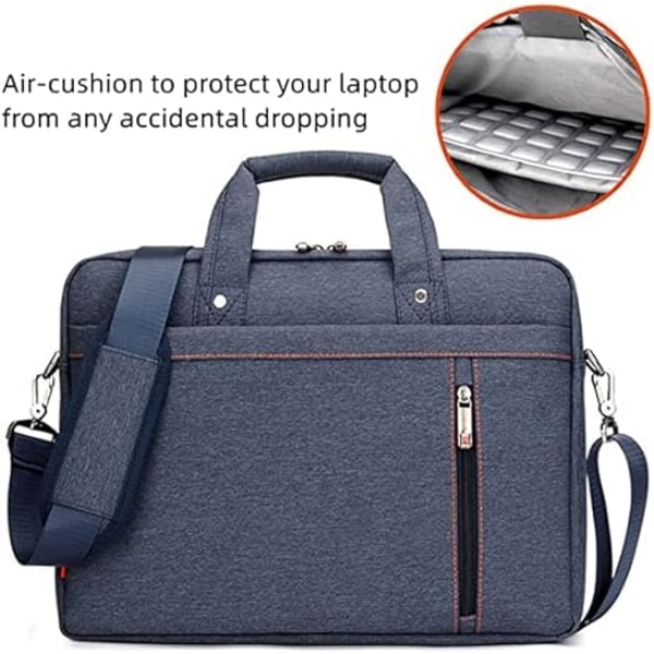 13,3 tommer luksus vandtæt nylon holdbart bærbar taske Messenger Bag med konveks bufferpude