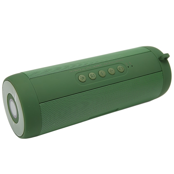 Bluetooth-kaiutin, stereo, melunvaimennus, vedenkestävä, kannettava, langaton kaiutin taskulampulla, retkeilyyn, kotiin, vihreä