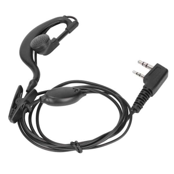 Walkie Talkie Headset 2-vägsradio Hörlurar med Clip för Baofeng TK-gränssnitt för BF‑888S UV‑5R