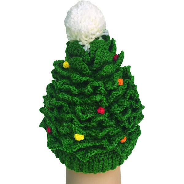 Unisex Almi Jul Vinter Stickad Virkad Mössa Tomte