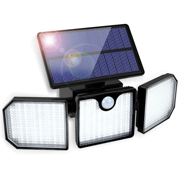 Solcellsvägglampa Solcellslampa 230LED Infraröd för Människokropp för Balkong, Trädgård, Terrass, Garage, för Inomhus och Utomhus