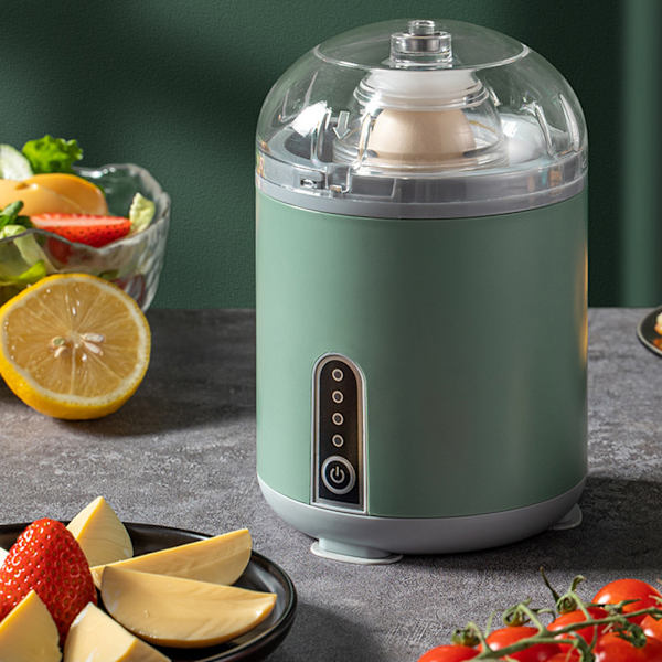 Elektrisk ægshaker fuldautomatisk æggehvidepisker USB opladning Golden Egg Maker Green