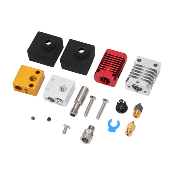 3D-skrivare Extruder Hotend Kit Monterad Mk8 Munstycke Metall Hot End Kit för Ender 3 V2 Ender 3 Pro