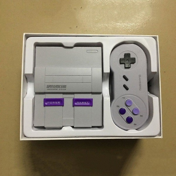 Classic Mini Edition Console Underhållningssystem kompatibelt med för Super Nintendo-spel Retro handhållen mini-videospelskonsol