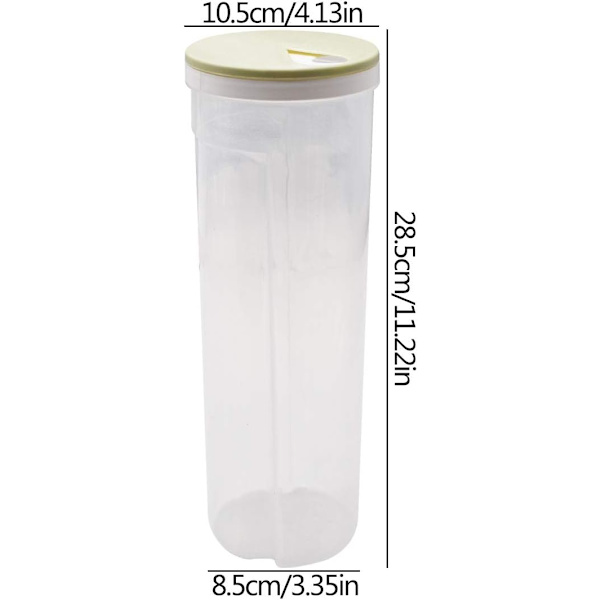 Set med 3 lufttäta mjölförvaringsglas med lock, kryddburkar, lufttäta plastbehållare