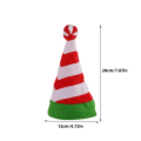 Christmas Hat Festival Dekoration Party Supplies Xmas Randig