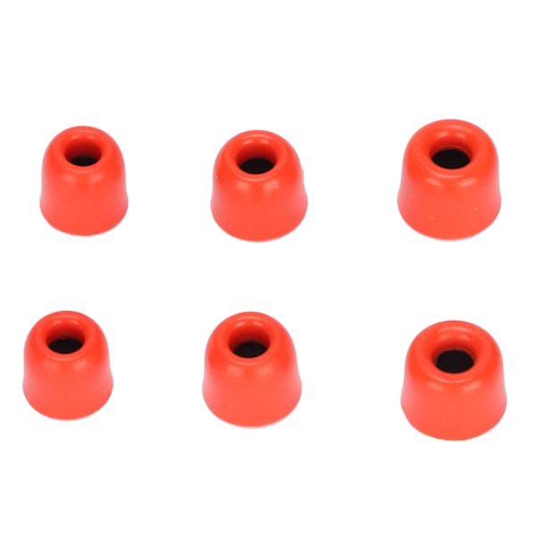 6 st Ersättnings Öronproppar Brusreducering Memory Foam Öronpluggar för 4,3mm‑6,0 mm Hörlurar Röd