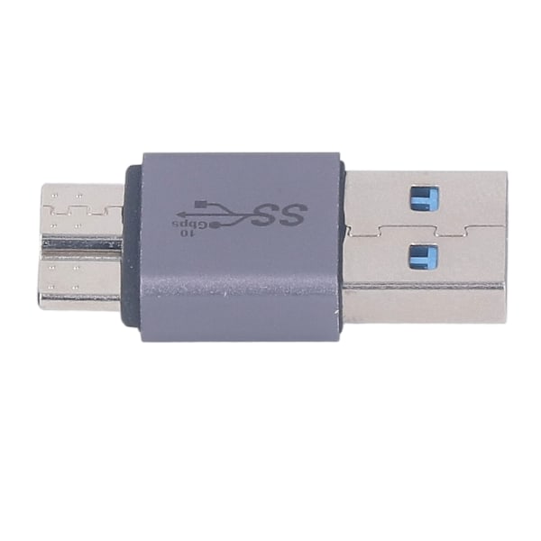 Micro B till A Hane Adapter 10GB Maximal Överföringshastighet Micro B Adapter för Dataöverföring Laddning Universell Kompatibilitet