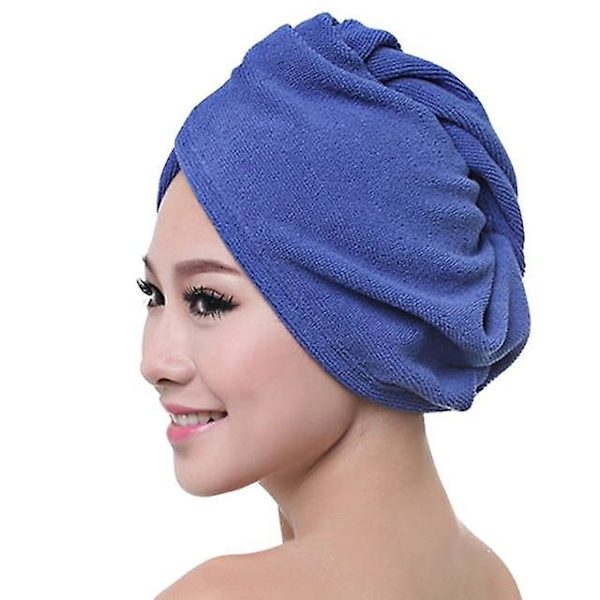 Hårhanddukar i mikrofiber efter bad Royal Blue