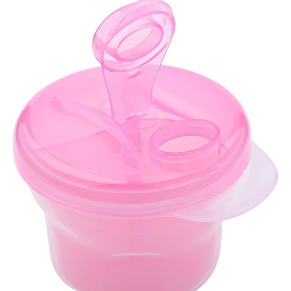 Mælkepulverdispenser Bærbar dispenserbeholder (pink)