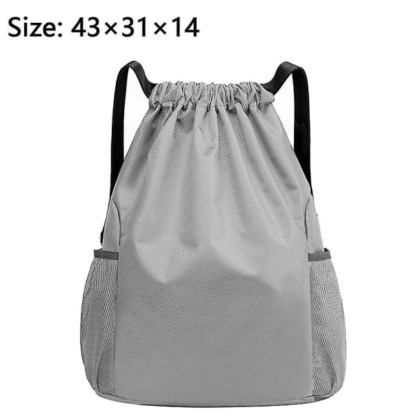 Ryggsekk String Bag Sekk Vanntett Nylon For Trening Shopping Sport Yoga