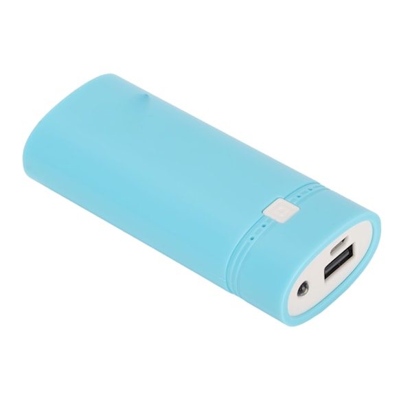 Universell DIY USB Power Bank Box 2x18650 Batteriladdare Power Bank Skal för Smartphone Blå