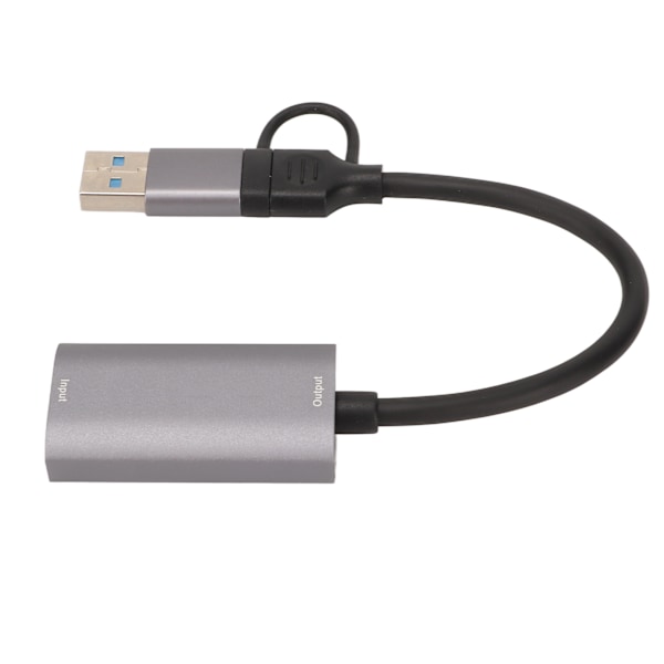 Video Capture Card 4K HD Multimedia Interface Hun til USB Type C Video Capture Adapter til PS5 til Xbox DVD Camcorder