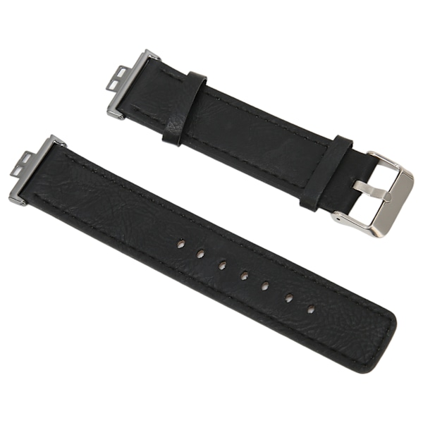 Nahkaranneke Yhteensopiva HUAWEI Watch FIT -kellon kanssa, korvaava kellon ranneke, rannekoru, rannekkeet, musta