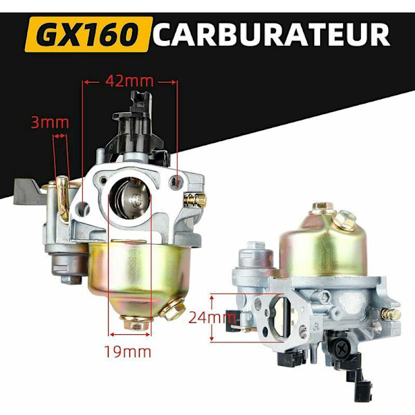 GX160 kaasutin sopii Honda GX200 GX160 -moottoriin