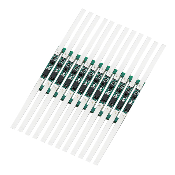 10 stk. 3,7V Li-ion batteribeskyttelseskort tilbehør 2‑3A strøm nikkel 18650 overafladnings Li-ion batterikort