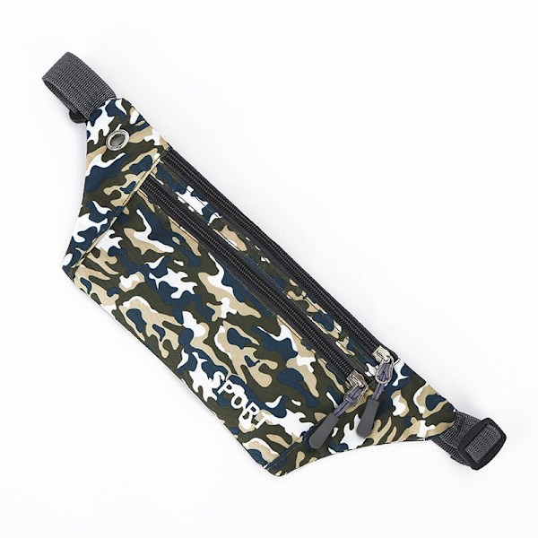 Taljetaske Fanny Løbebælte Taljetaske Organizer Modefunktioner Multi-Rain Proof Dark green 32*20*11