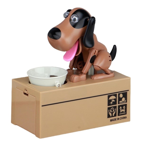 Puppy Piggy Bank Elektronisk animerad valp ätande mynt