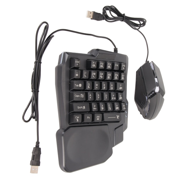 Halv Hånds Gaming Tastatur og Mus Combo Kablet Gaming Mus Konverter for Android for Harmony for IOS 10.0‑13.3