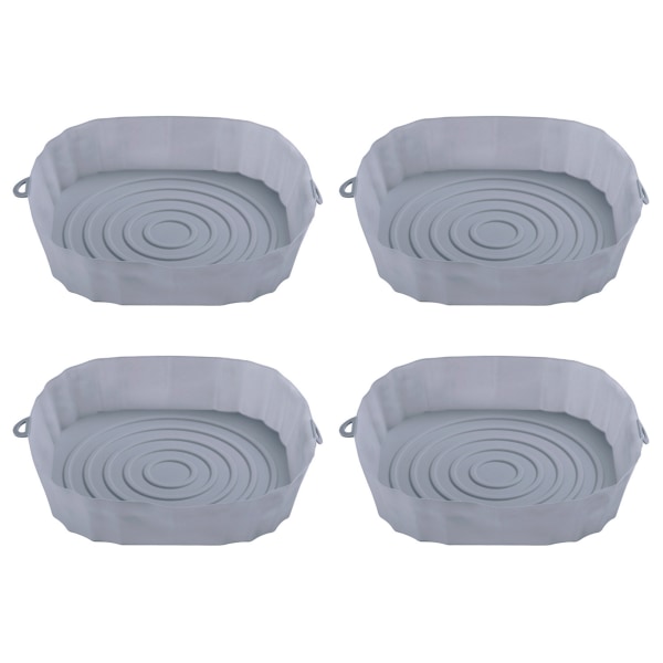 4 stk Silikon Airfryer Pot Air Fryers Ovn Baking Plate