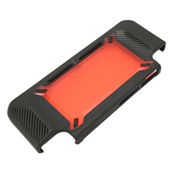 Beskyttende deksel for spillkonsoll TPU, fallbeskyttelse, beskyttende etui, varmespredning, bakdeksel for Switch, svart rød