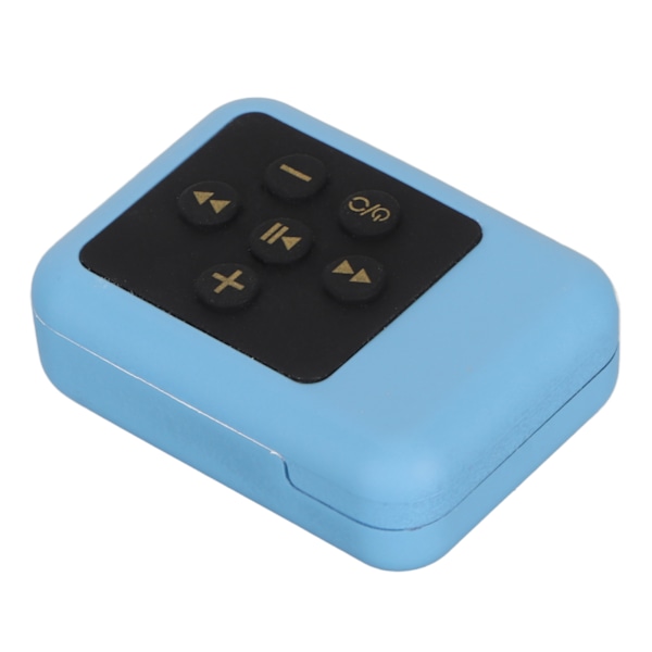 Vanntett MP3-spiller Multifunksjonell HiFi Stereo Støyreduksjon Ryggklips MP3 Musikkspiller for Svømming Dykking Sport Blå
