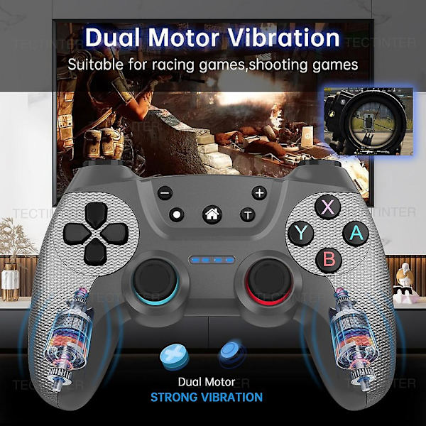 Bluetooth Langaton Pelikonsoli Switch Pro -ohjaimelle Yhteensopiva Switch Oled / Switch Lite -laitteille Mandos Nintendo Switch -konsolille 2pcs Green