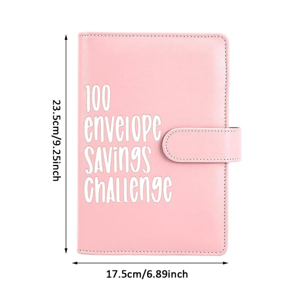 100 Envelope Challenge Binder Helppo ja hauska tapa säästää pink