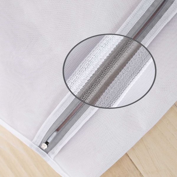 6 ST Small Fine Mesh Tvättväskor Underkläder Påsar Dragkedja Tvätt 6pcs 6pcs