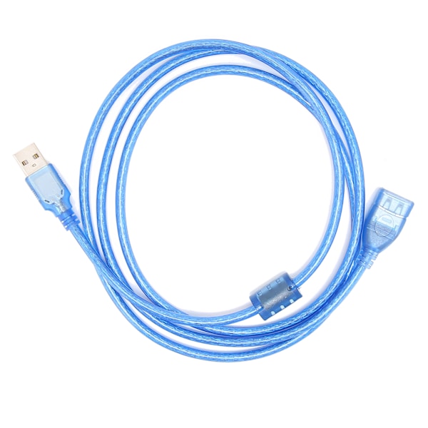 Data Line Mann til Kvinne Messing Dobbel Skjerm USB 2.0 Forlengelseskabel for Dataoverføring 3 Meter