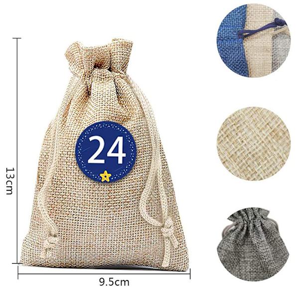 24 stk smykkeposer, 3 farver 10 * 14cm julegavepose og bl.