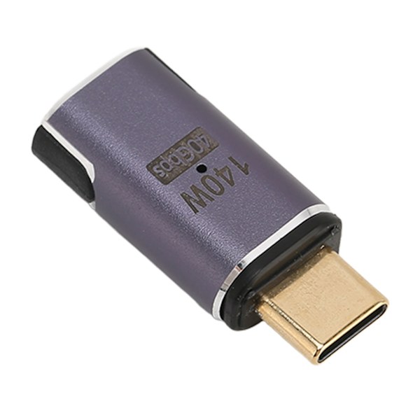 Typ C Magnetisk Adapter 140W Snabbladdning 8K 40Gbps Överföring 24 Pin Rak Magnetisk Adapter