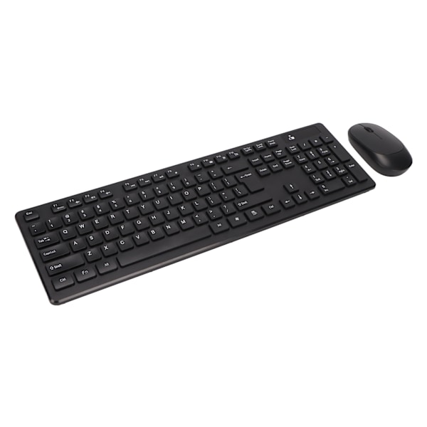 Trådløst tastatur og mus-sett 2.4G Vanntett 104 taster ABS 1600dpi Tastatur og mus-sett for kontor