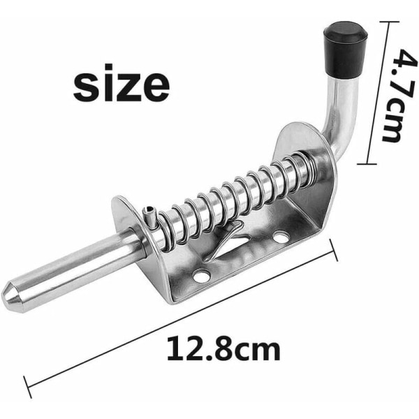 2st10128mm304 Industriell fjäderspärr i rostfritt stål Heavy Duty spärrutrustning Skåp Dörrhylla Gångjärn HANBING