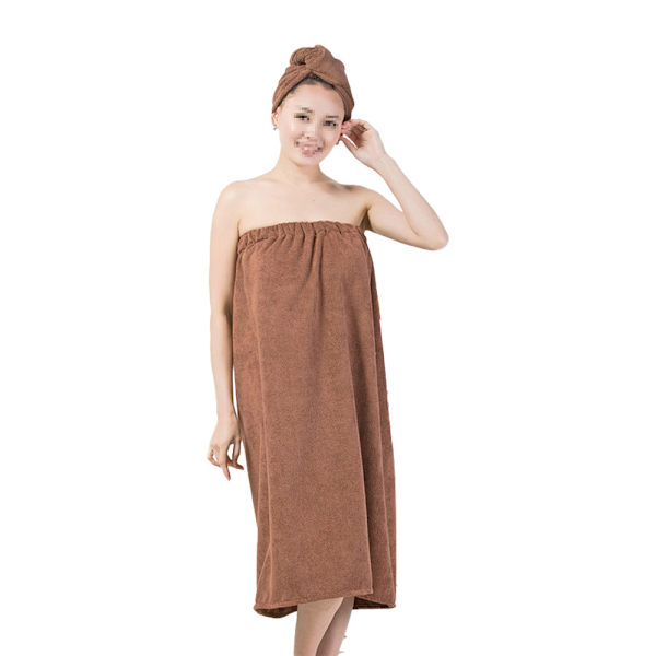 Spa-sett for kvinner, mykt og koselig, absorberende mikrofiber badekåpe
