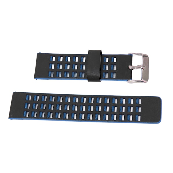 Läderarmband Kompatibelt för Realme Watch 2 Ersättning 22mm Klockarmband Armbandsur Svart Blå
