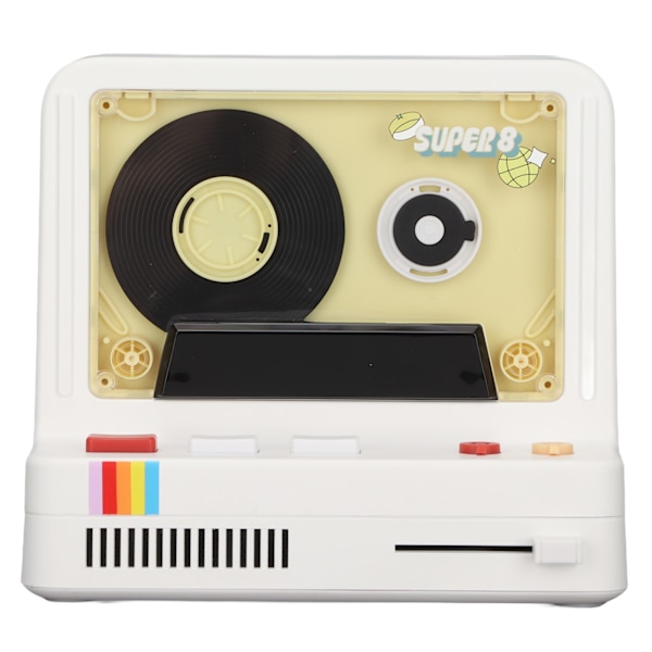 Bluetooth Kassettspelare Portabel Stereo Band Retro Bluetooth Högtalare Stöder Bluetooth AUX och Minneskort Vit