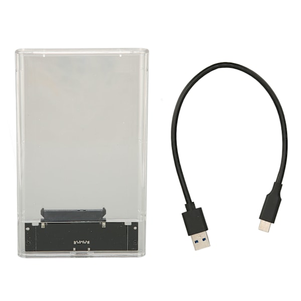 2.5in Hårddiskkabinett Snabb Överföring 5Gbps Reptåligt Externt HDD Fodral Adapter för 2.5tum SATA Hårddiskar SSD