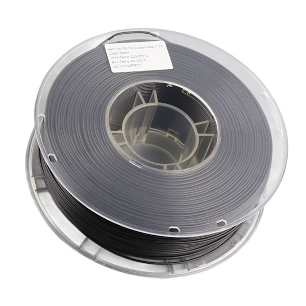 Hiilikuitu PETG Filamentti 1.75mm Musta PETG CF 3D-tulostusfilamentti Kevyt Korkea Lujuus FDM 3D-tulostimelle
