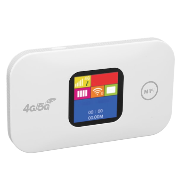 4G WiFi Router 150Mbps SIM-kort Slot Understøtter 10 Brugere LED Farveskærm 2100mAh Mobil WiFi Hotspot til Asien 100‑240V