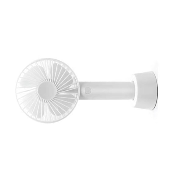 Håndholdt Ventilator Hvid USB Opladning 3 Hastigheder 1200mAh Batteri Stærk Effekt Mini Bærbar Ventilator til Hjem Rejse Lille Ventilator
