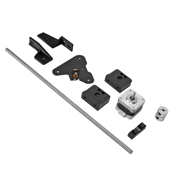 Dual Z Akser Kit 3D Printer Aluminium Ledeskrue Dual Z Stepper Motor Opgraderingskit til Ender 3 Pro til Ender 3 V2