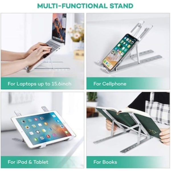 Flexibelt Laptopbord Ergonomisk Kompakt Bärbar Datorstativ-JUL