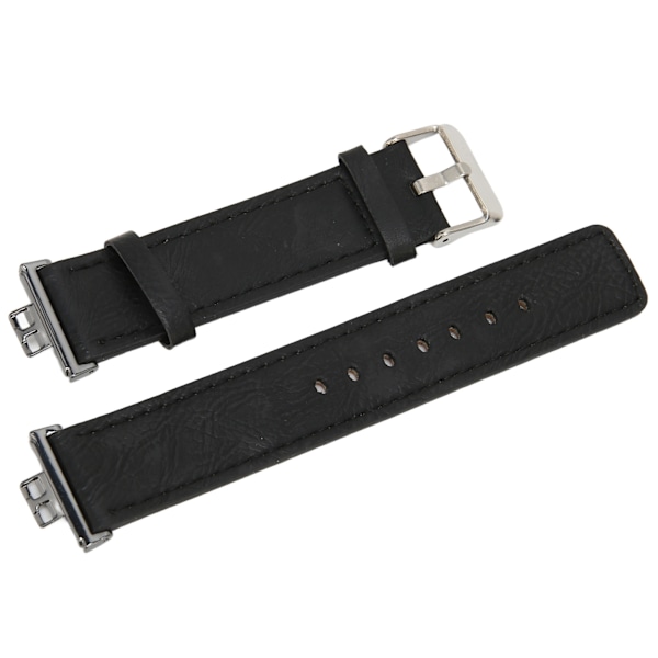 Nahkaranneke Yhteensopiva HUAWEI Watch FIT -kellon kanssa, korvaava kellon ranneke, rannekoru, rannekkeet, musta